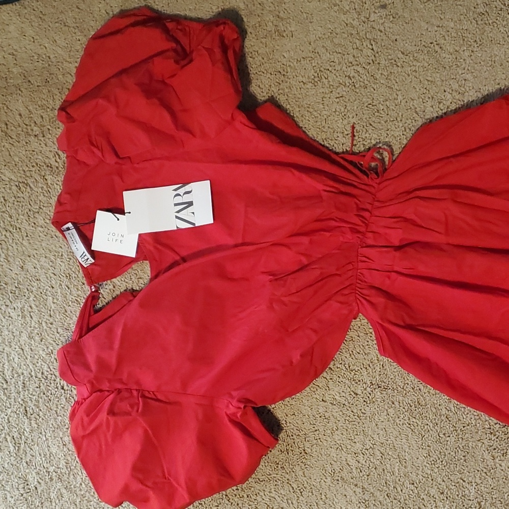 Zara red dress NWT